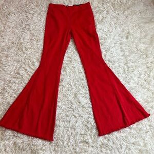 Stylish Red Flared Women's Jeans